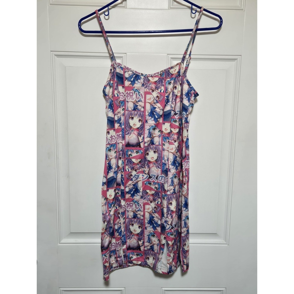 Anime Girl Dress Night Gown Womens Size Small Pajamas